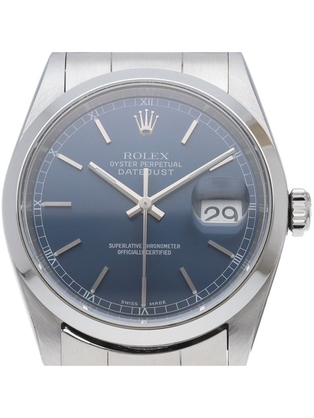 Rolex Datejust Watch SS Blue